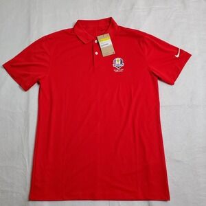 Nike Men's Golf Polo Shirt BV0356-657 Dri-Fit Ryder Cup 2020 Red Size Small